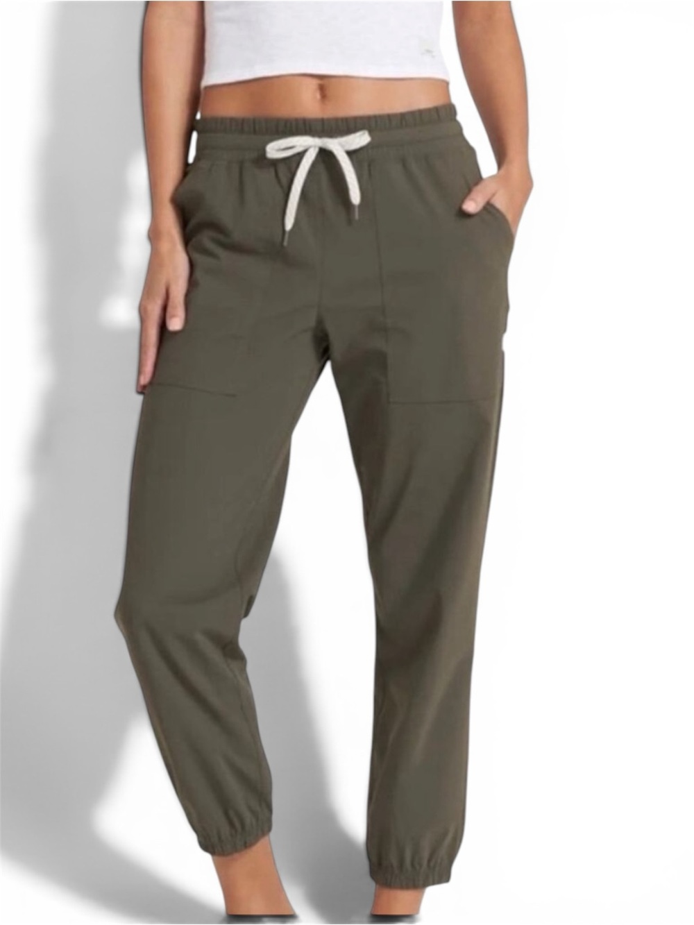 Vuori Pants Women’s Oregano Miles Jogger Performance Knit Elastic Waist XL
